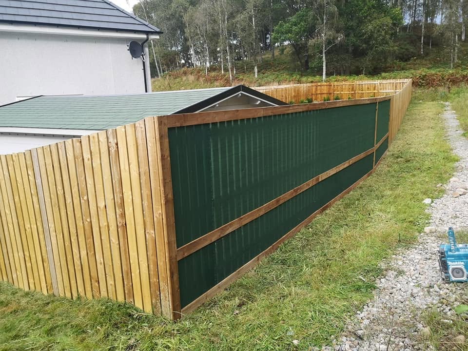 Fencing — Completed Boundary — Landscaping & Grounds project completed by Patrik Botos Building Contractors, Grantown-on-Spey