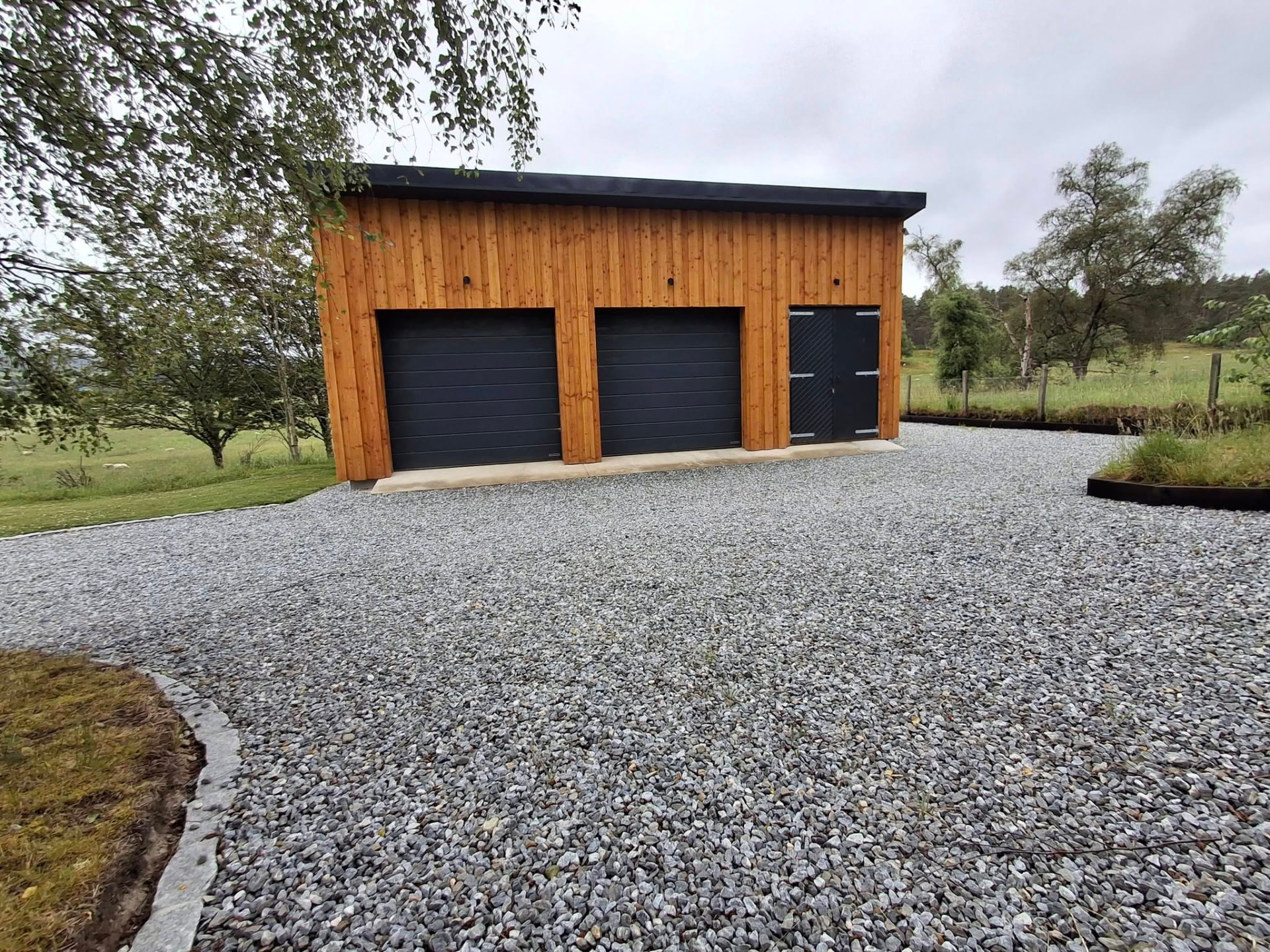 Garage Build — Roofing — Extensions & New Builds project completed by Patrik Botos Building Contractors, Grantown-on-Spey