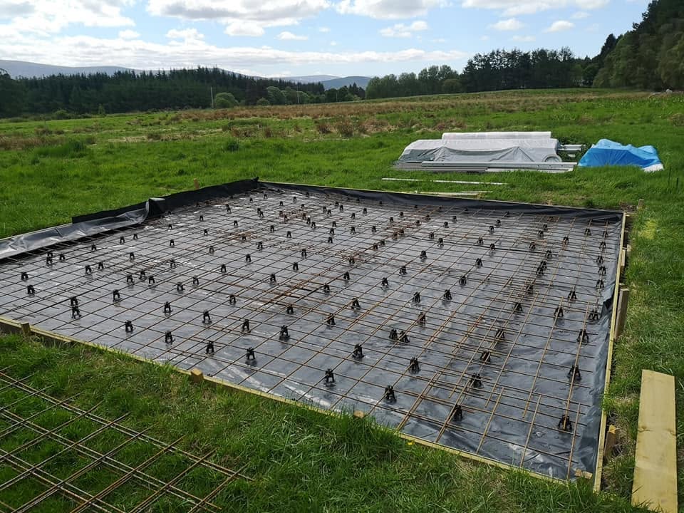 Patio — Laying the Slabs — Landscaping & Grounds project completed by Patrik Botos Building Contractors, Grantown-on-Spey